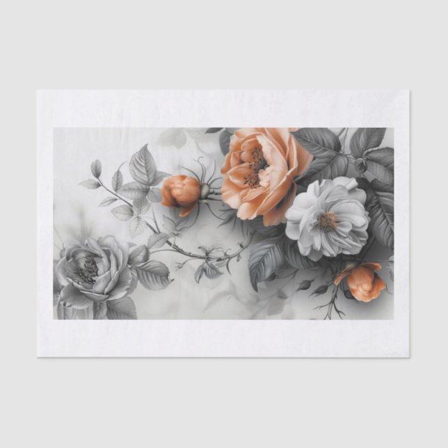 Papier Mousseline Belles fleurs7 (Recto)