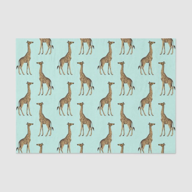 Papier Mousseline Belles Giraffes (Recto)