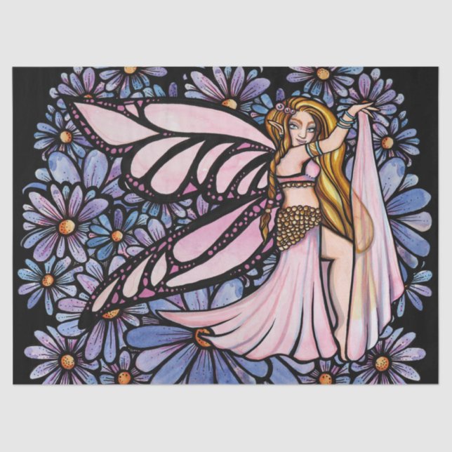 Papier Mousseline Belly Dance Fairy Art Belly Dancing Fairies (Recto)