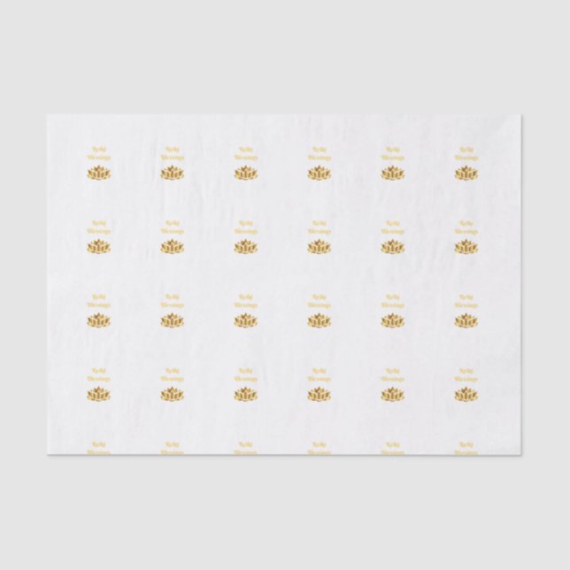 Papier Mousseline Bénédiction de Reiki (Recto)