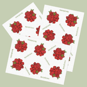 Papier Mousseline Berrylicious de fraises rouges