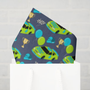 Papier Mousseline Besoin de 4 Speed Race Car Boys 4th Birthday Party