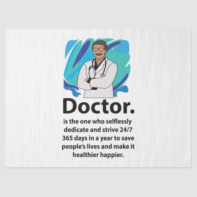 Papier Mousseline Best Doctor Ever Appreciation  (Recto)