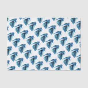 Papier Mousseline Bêta bleu