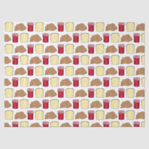 Papier Mousseline Beurre d'arachide Jelly Sandwich Pain Midi Nourrit