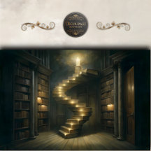 Bibliothèque à bougies Escalier Découpage