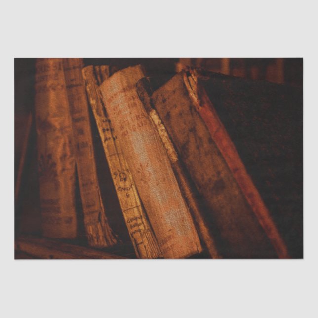 Papier Mousseline Bibliothèque ancienne et livres de l'Antiquité (Recto)