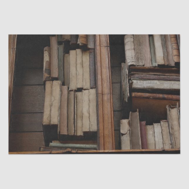 Papier Mousseline Bibliothèque médiévale et livres de l'Antiquité (Recto)