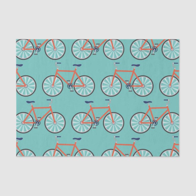 Papier Mousseline Bicyclette mignonne Enfants Vélo Anniversaire Fête (Recto)