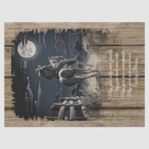 Papier Mousseline Bienheureux Cowboy Cheval Occidental Homme