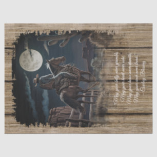 Papier Mousseline Bienheureux Cowboy Cheval Occidental Homme