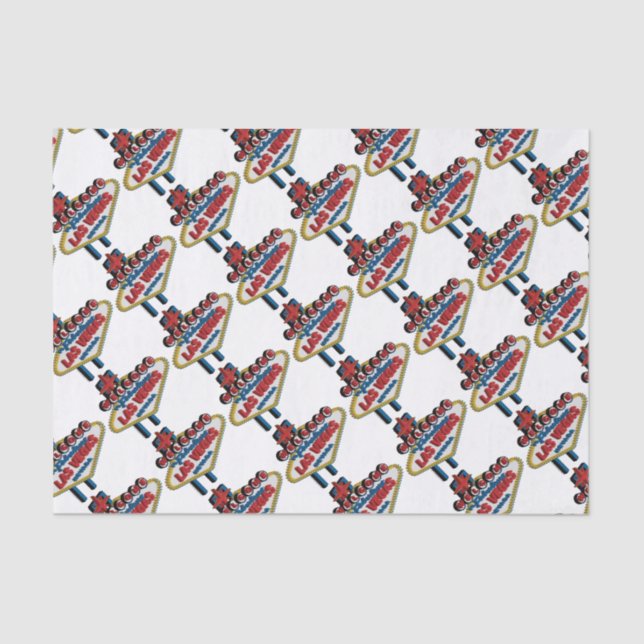 Papier Mousseline Bienvenue à Fabulous Las Vegas (Recto)