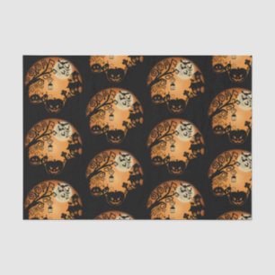 Papier Mousseline Bienvenue au Citrouille d'Halloween cauchemardesqu