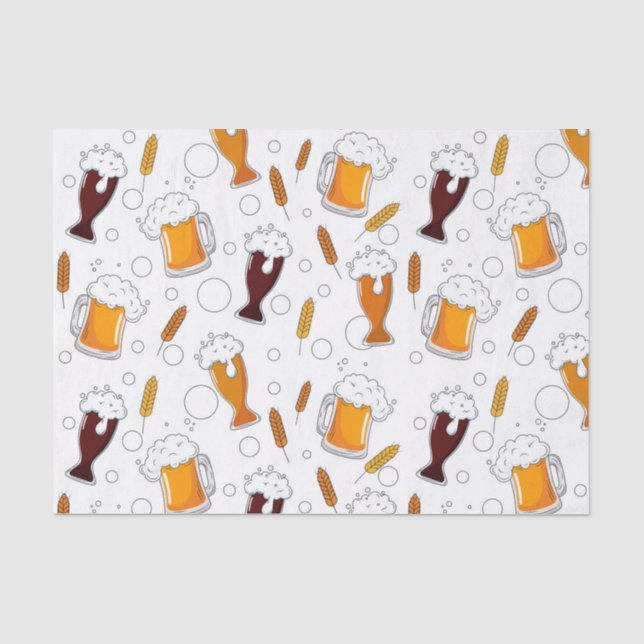 Papier Mousseline Bière pression  (Recto)