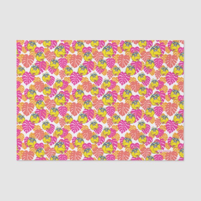 Papier Mousseline Big Bird | Motif tropical (Recto)