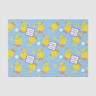Papier Mousseline Big Bird Party Chevron Motif