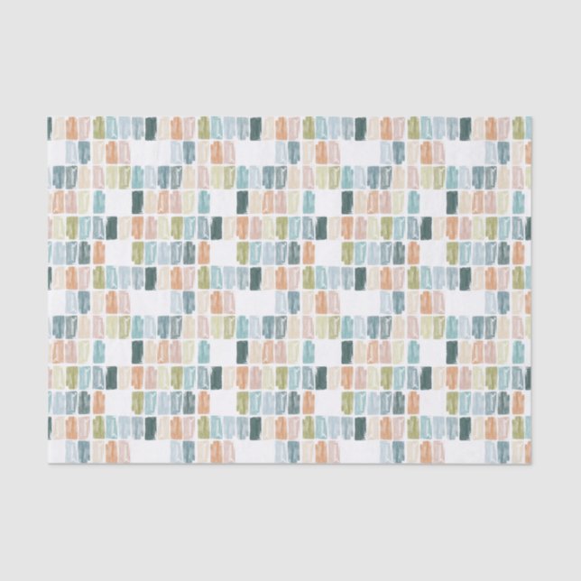 Papier Mousseline Bijoux peints Aquarelle colorée (Recto)