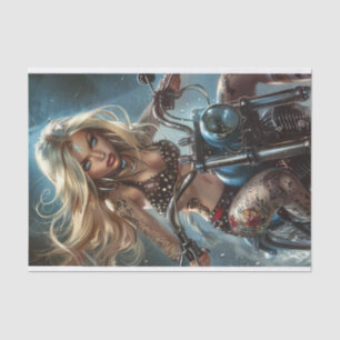 Papier Mousseline Biker Babe5