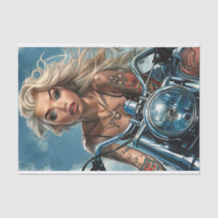 Papier Mousseline Biker Babe8