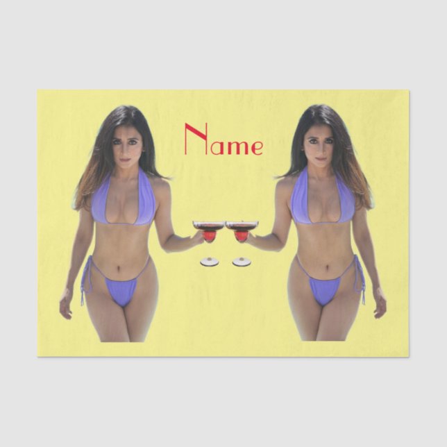 Papier Mousseline Bikini brun beauté Thunder_Cove (Recto)