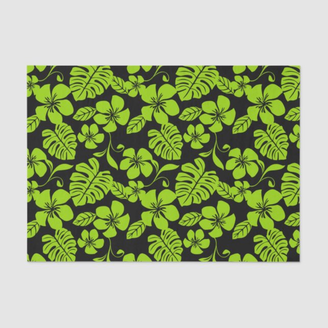 PAPIER MOUSSELINE BIKINI ROSE (NOIR/LIME) (Recto)