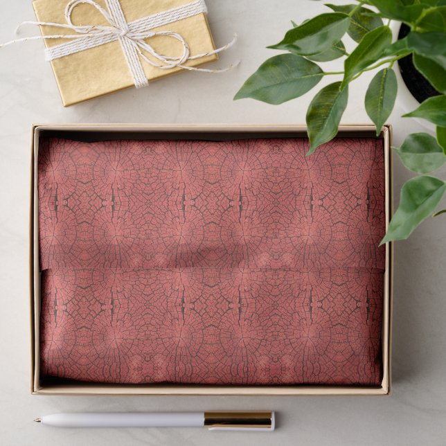 Papier Mousseline Bille de bois séchée Coupe transversale Bois rouge (Cadeau)