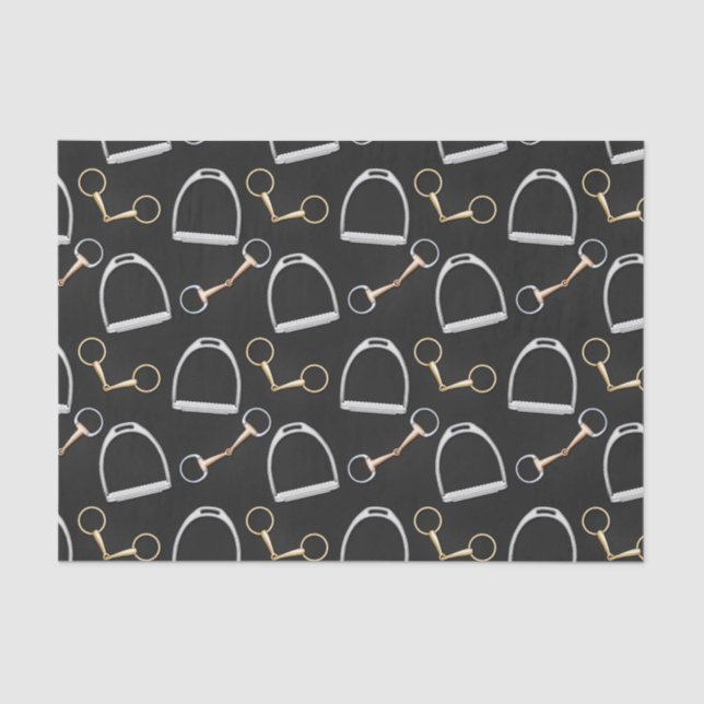 Papier Mousseline Bits et rupes équestre (Recto)