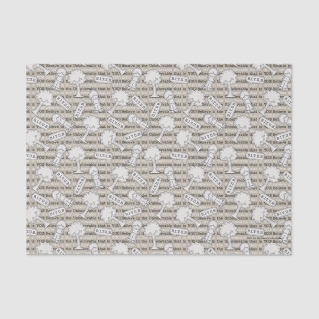 Papier Mousseline BITUB Motif (Croyez en l'incroyable) (Recto)