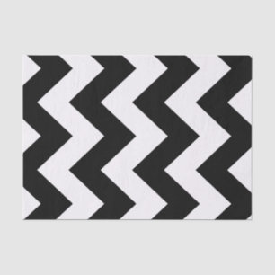 Papier Mousseline Black Bold Mod Chevron