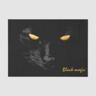 Papier Mousseline Black Cat Magic drôle personnalisable