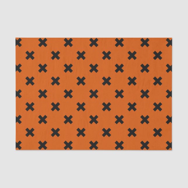 Papier Mousseline Black cross stitches (Recto)
