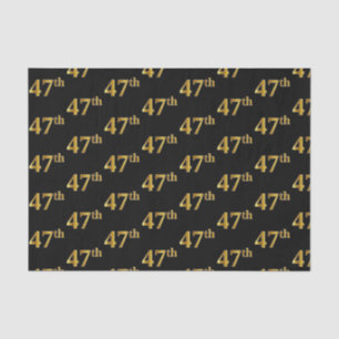 Papier Mousseline Black, Faux Gold 47e (Quarante-Septième)