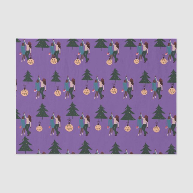 Papier Mousseline Black Girl Magic Christmas Wrapper Papier (Recto)