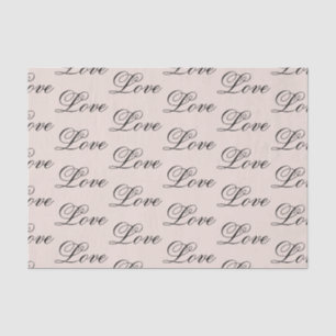 Papier Mousseline Black Peach Blush Amour toujours Mariage