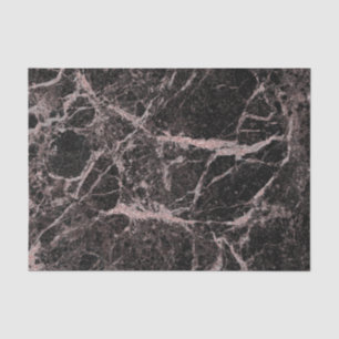 Papier Mousseline Black & Rose Gold Pink Parties scintillant Marble 