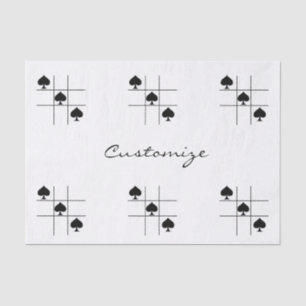 Papier Mousseline Black Spades Tac Toe Thunder_Cove