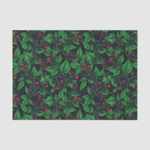 Papier Mousseline Blackberry sur gris foncé