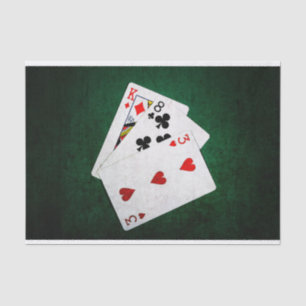 Papier Mousseline Blackjack 21 point - Roi, Huit, Trois