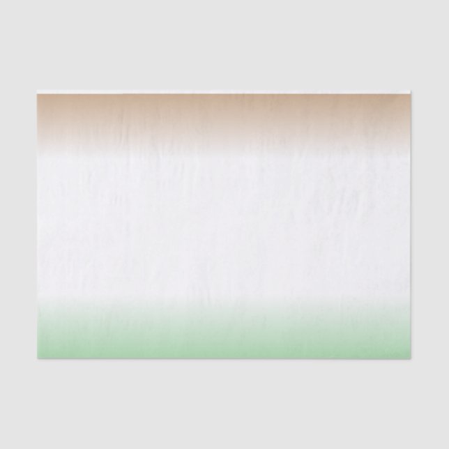 Papier Mousseline Blanc, Brown, Vert (Recto)