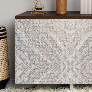 Papier Mousseline Blanc Faux Or Perdu Vintage Sculpté Look