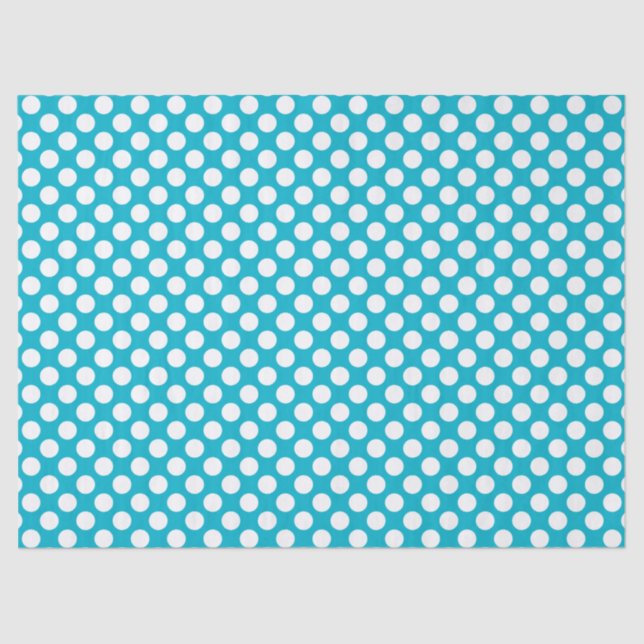 Papier Mousseline Blanc PolkaDot-Vous Choisir Couleur Arrière - plan (Recto)