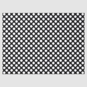 Papier Mousseline Blanc PolkaDot-Vous Choisissez Couleur Arrière - p