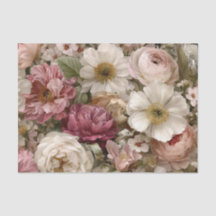 Blanc Rustique Rose Floral Bohème Vintage