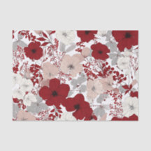 Blanc Rustique Rouge Floral Pastel Vintage