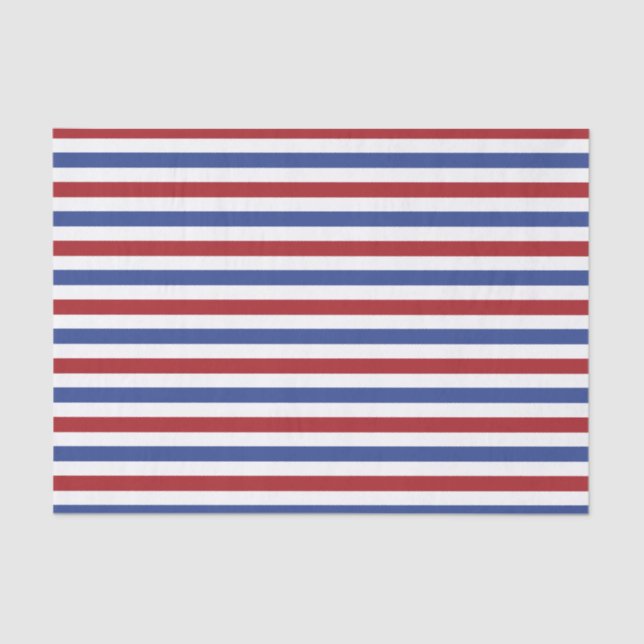 Papier Mousseline Blancs rouges et bleus (Recto)