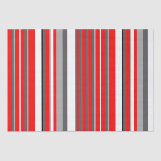 Papier Mousseline Blancs rouges et gris (Recto)