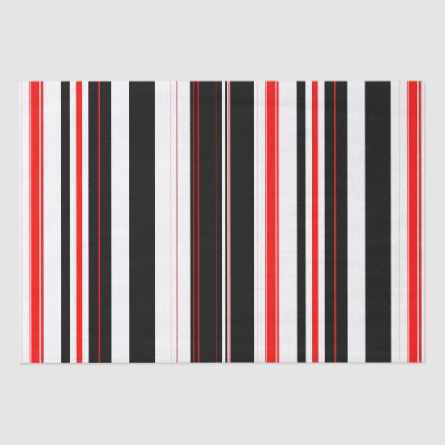 Papier Mousseline Blancs rouges et noirs (Recto)