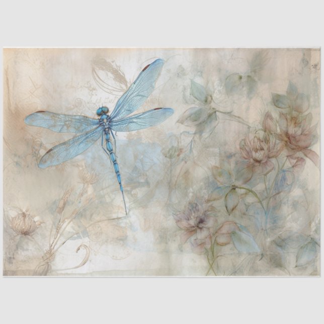 Papier Mousseline Bleu 11 (Recto)