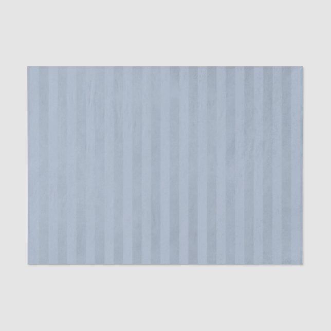 Papier Mousseline Bleu Acier Clair Bigarré Rayé (Recto)