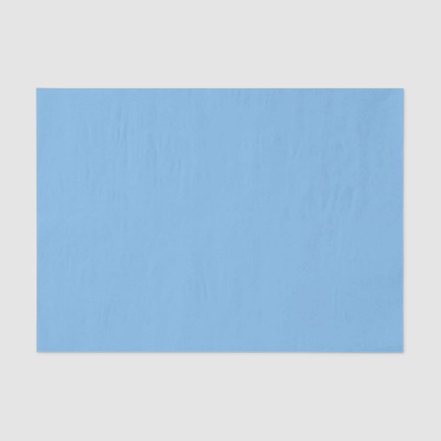 Papier Mousseline Bleu ciel (uni) Aero  (Recto)